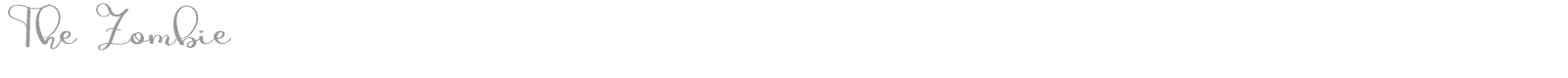 The Zombie font preview